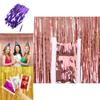 Vibrant Metallic Party Curtains For Birthday And Wedding Decorations