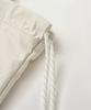 Satur Solid Drawstring Bag Cream