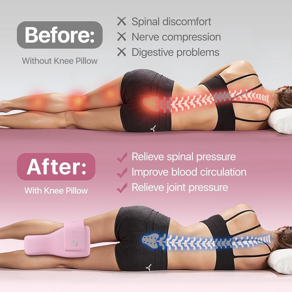 Body Memory Cotton Leg Pillow Breathable Washable Cover Pillow Better Sleeping Pillow For Pain Relief Thigh Leg Pad Cushion