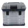 4 Layers Portable Fishing Tackle Box Bait Case Tool Organizer Lures Storage
