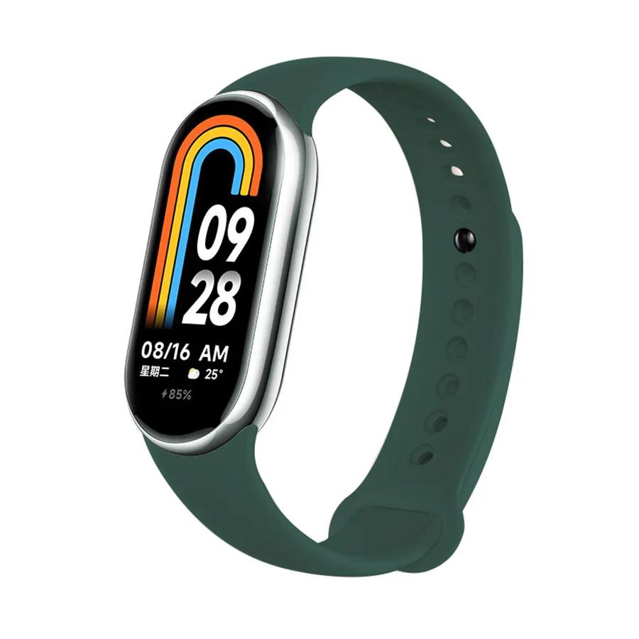 Rubber Strap for Mi Band 8 Bracelet Xiaomi Mi Band 8 NFC Silicone Sport Strap Quick Release Correa Miband 8 SmartWatch Wristband