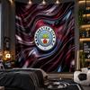 Sieninis gobelenas su „Manchester City“ spaudiniu, audinys svetainei, miegamajam, namų dekoravimui