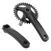 Bike Crankset 34T Chainring Sprocket Aluminium Alloy Hollow Integrated CNC Light Weight Bike Parts for MTB