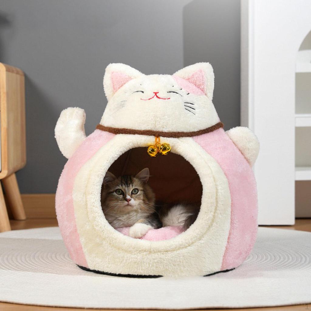 Cat House Shelter Multifunctional Anti Slip Bottom Comfortable PP Cottons Accessory Warm with
