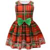 European And American Christmas Halloween Cute Princess Dress Bow 3D Digital Printing Girls Dress