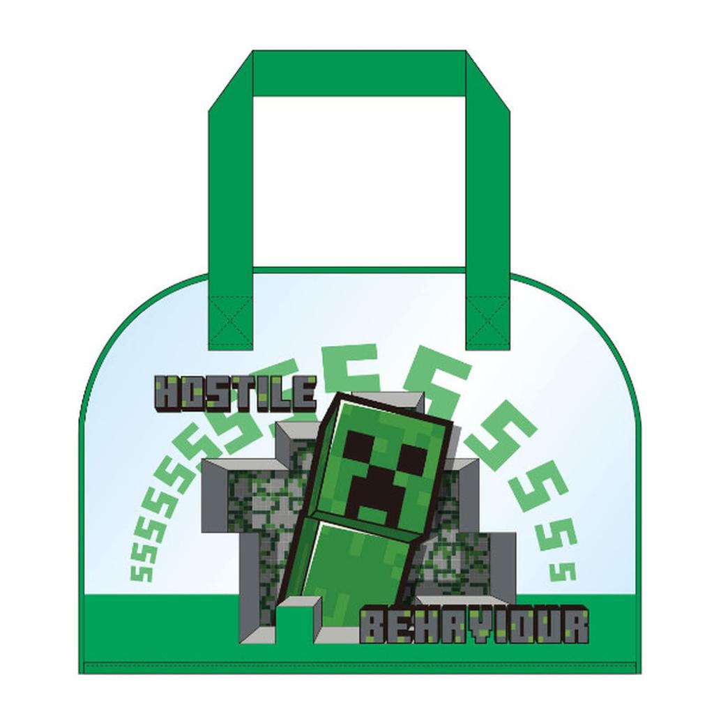 K Company Minecraft Creeper Vinyl Tote W240 X H330 X D110mm MCT-VT-CP