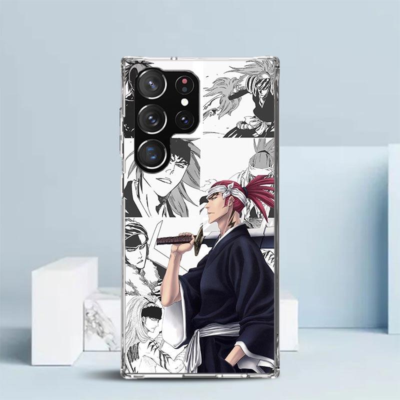 Ichigo Kenpachi Bleach Anime Phone Case For Samsung Galaxy S24 S25 Edge S26 Ultra S22 S23 Plus S21 + S20 FE Soft TPU Back Cover