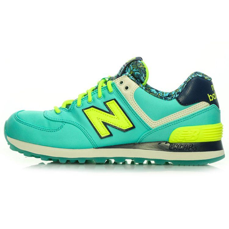 New Balance 574 Luau Pack Women Sneakers Blue Yellow WL574ILA