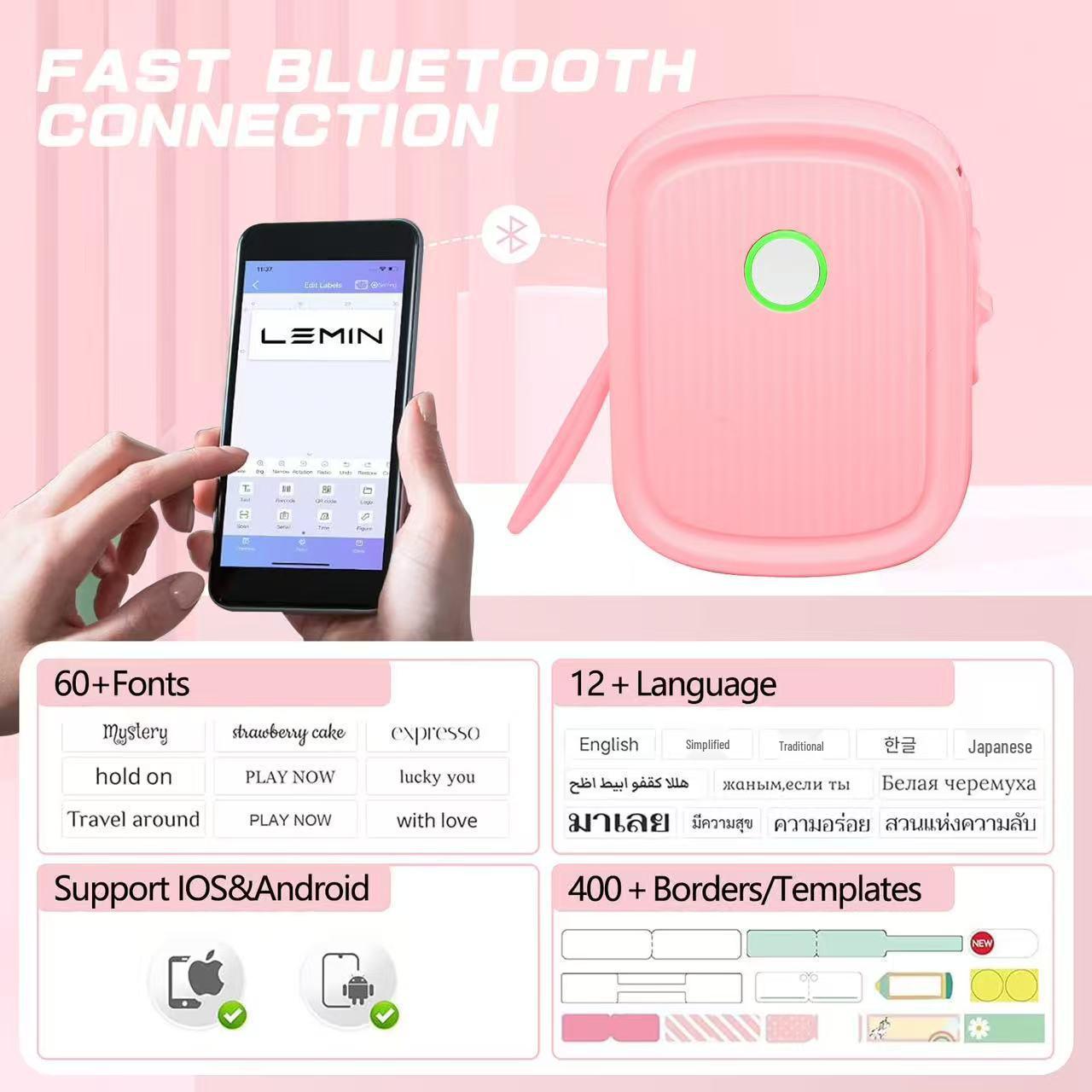 L12 Handheld Bluetooth Thermal Label Printer