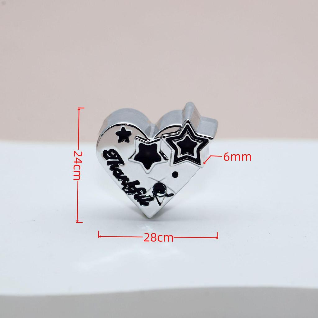 Silver Moon and Star Charms for Jewelry, Shoelaces, and Bags