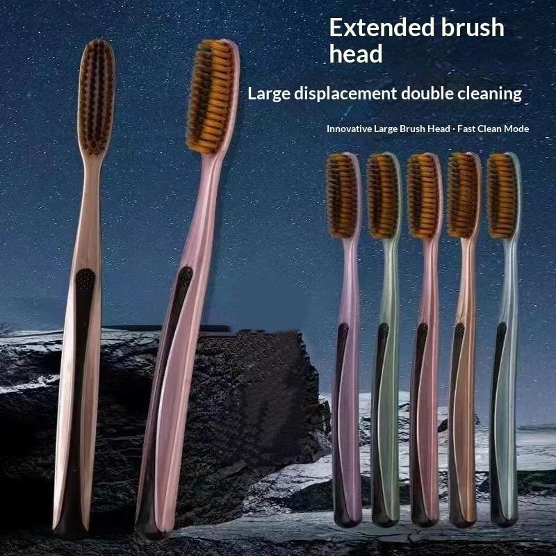 Soft Bristled Large Head Toothbrush Anti-Slip Wide Grip Handle 1/5 Pcs Optional Suitable for Student Dorm Oral Care