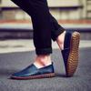 Sommer-Herren-Mokassins, Slipper, zum Fahren, leicht, Gommino, flach, zum Gehen, orthopädische, handgefertigte Schuhe für Herren