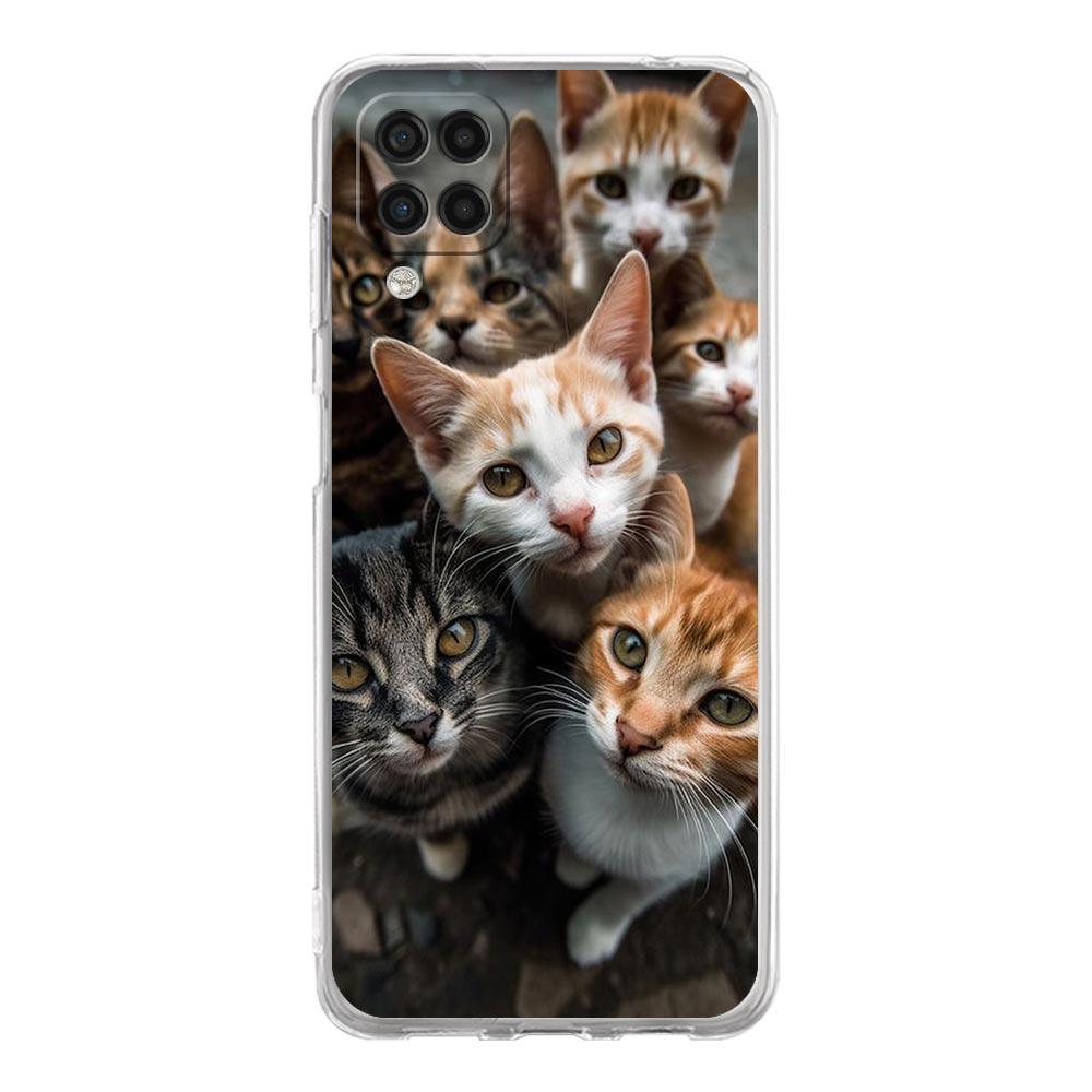 

Чехол для телефона с изображением животных и селфи-арта для Samsung A13 A33 A73 A53 A23 A51 A71 A21S A12 A31 A41 A05s A03S A15 A25 A32 5G, прозрачный чехол Samsung A23