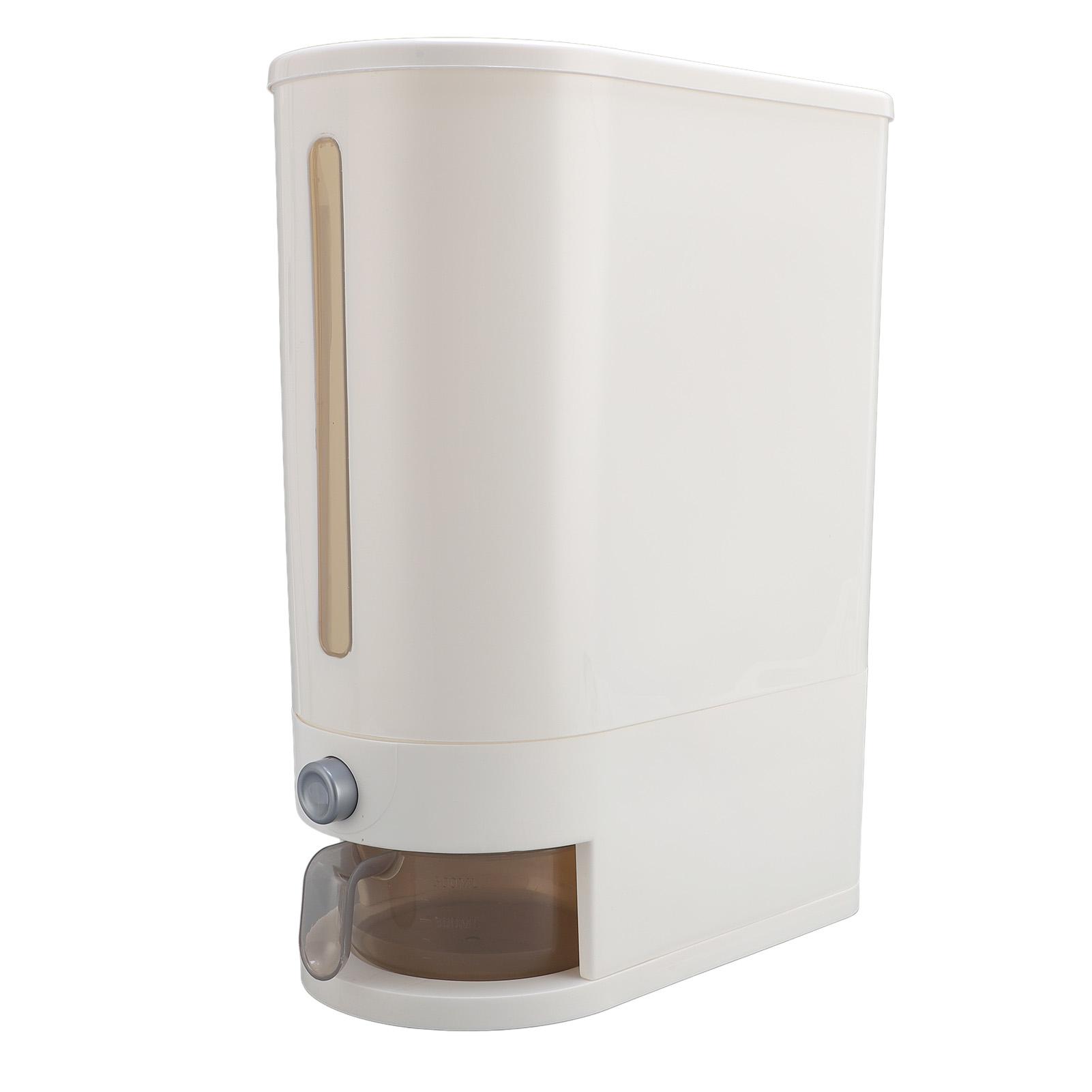 

Диспенсер для рису з мірною чашкою 10 кг ПП герметичний контейнер для зберігання сухої їжі, ємність для зерна, бункер для комори, кухні