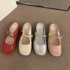Flat-bottomed Xiaoxiang bag head half slippers women's shoes wear new summer Mary Jane half tray sandals