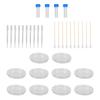 Science Petri Dishes Transparent Petri Plates for Science Experiments School Projects 10 Cotton Swabs  10 Petri Dishes