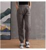 Women's Down-filled Cotton Pants, High-waisted, Plus Size, Thickened, Loose-fitting, Casual, Warm Long Pants.