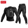 Motorcycle Armor Jacket Pants Set CE Certified Hard Protection Gear Off-Road Riding Track Use