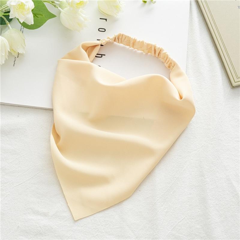 New Muslims Hair Scarves for Chiffon Elastic Band Summer Women Covering Hair Cool Head Band Candy Color Elastic Lady Hairband