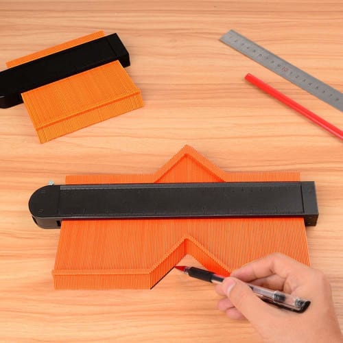 Self-Locking Contour Gauge, Wide, High-Precision Curved Ruler, DIY Measuring Tool, Contour Copying Tool, Irregular Measuring Tool with ABS Graduations