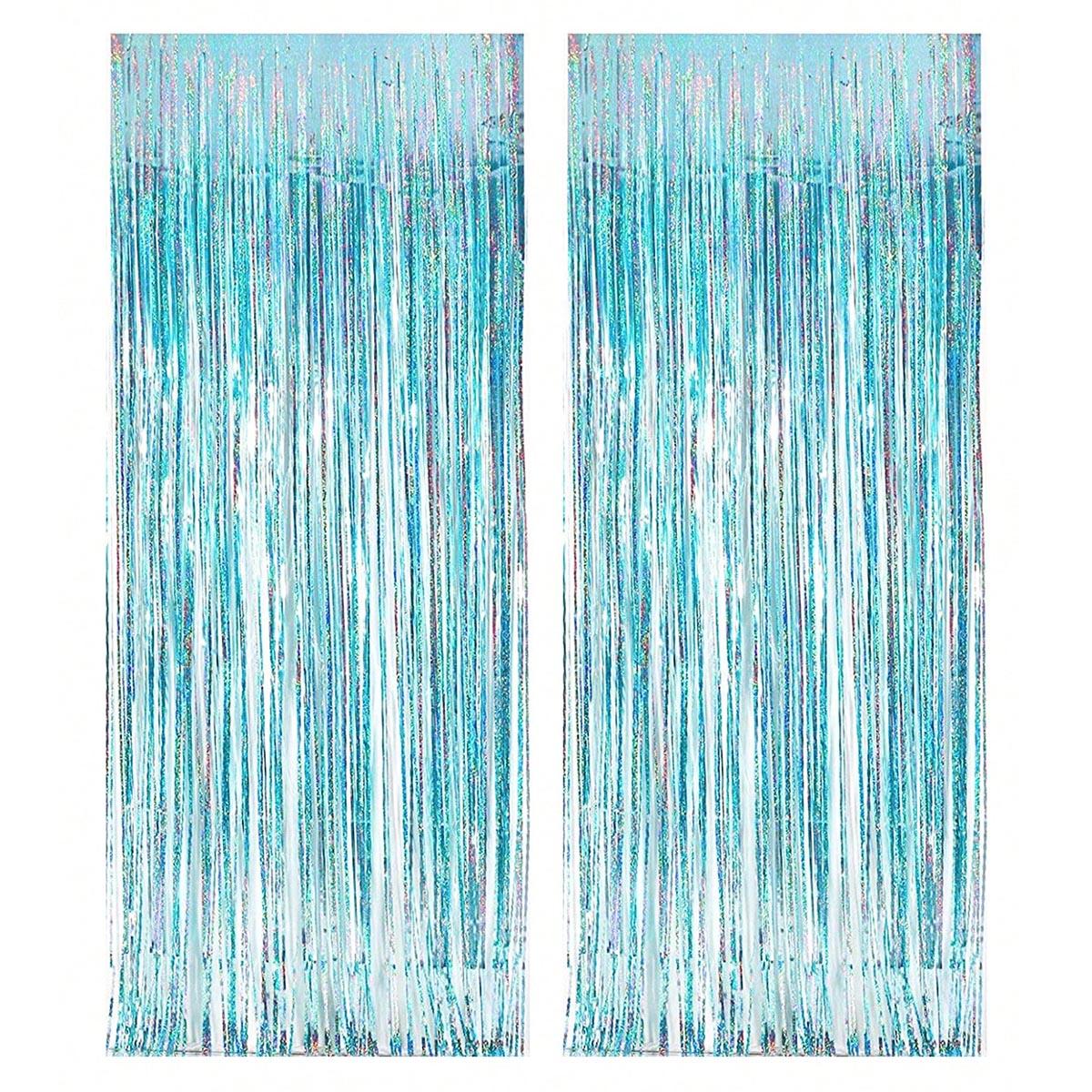 

2 шт. 2 м мишурная занавеска для мальчика, девочки, дня рождения, свадьбы, нового года, вечеринки, украшения, кисточки, фон, выпускной, день независимости