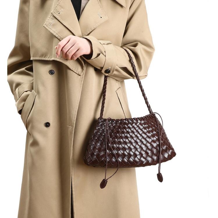 Luxusmode Damen Tasche Tragetasche Handgewebt Handtaschen Mode Retro Handtaschen Vielseitig Unterarm Schultertaschen