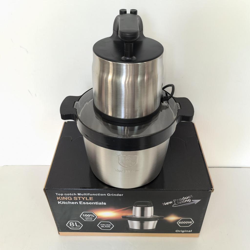 High-Power Electric Multi-Function Food Processor: Meat Grinder, Juicer, Dough Kneader, Large Capacity Mixer