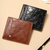 New Men'S Wallet Men'S Short Wallet Practical Youth Wallet Large Capacity Durable Wallet
