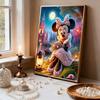 Disney Pearl Painting Minnie Moonlight Castle Bouquet Creative Art 5D Pearl Embroidery Cross Stitch Kit Handmade DIY Home and Room Decor Gift