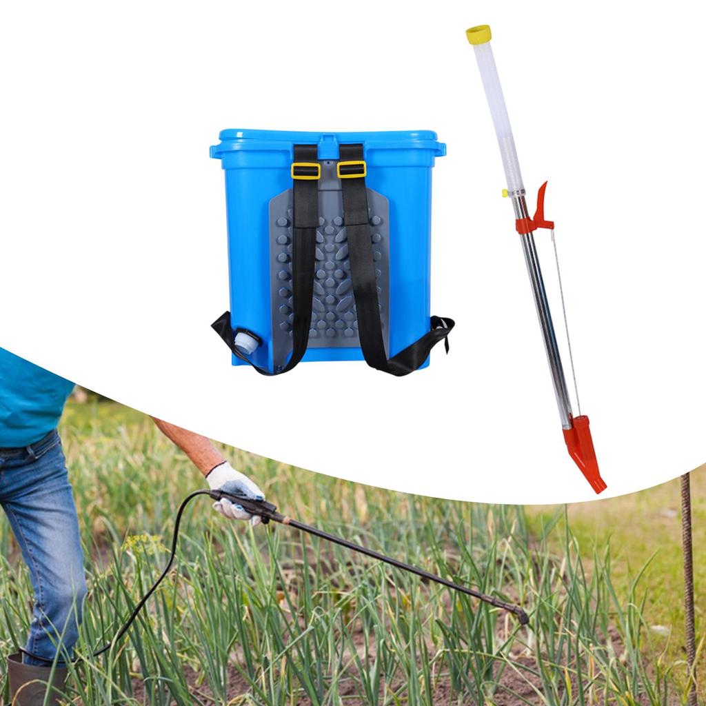 Back Carrying Granular Fertilizer Spreader 40x43cm Multipurpose 25L Capacity Agricultural Manual Fertilizing Tool Labor Saving