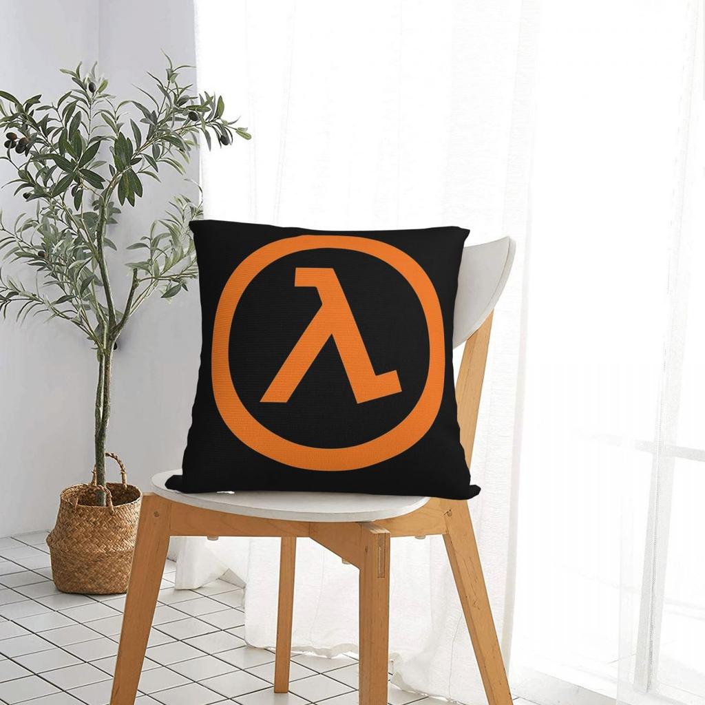 Half Life Lambda Square Pillowcase Cushion Cover Pillow Case Throw Pillow Cover For Home Sofa Living Room