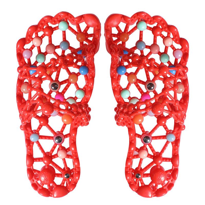 Women's Non-slip Quick-dry Massage Slippers with Odor-resistant Insole and Acupoint Foot Therapy