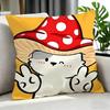 Cute Cute Bear Stickers Cushion Cover Cushion Cover Set 4Pcs 50X50 45X45 40X40 Pillowcase Decorative Sofa Home Decor
