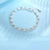 X-Serie Klassisches Design 925er Sterlingsilber Zirkon Armband für Damen, Elegantes Mode Schmuckstück Geschenk