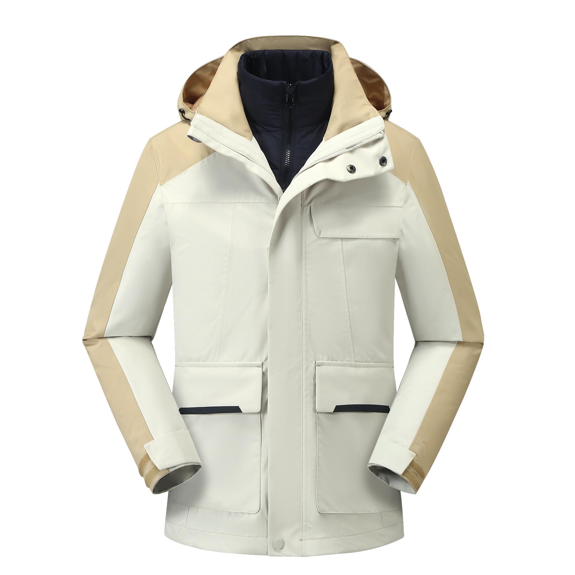 Unisex Winter Color Block Windbreaker Jacket - Waterproof, Windproof Hiking  Mountaineering Coat with Logo. S