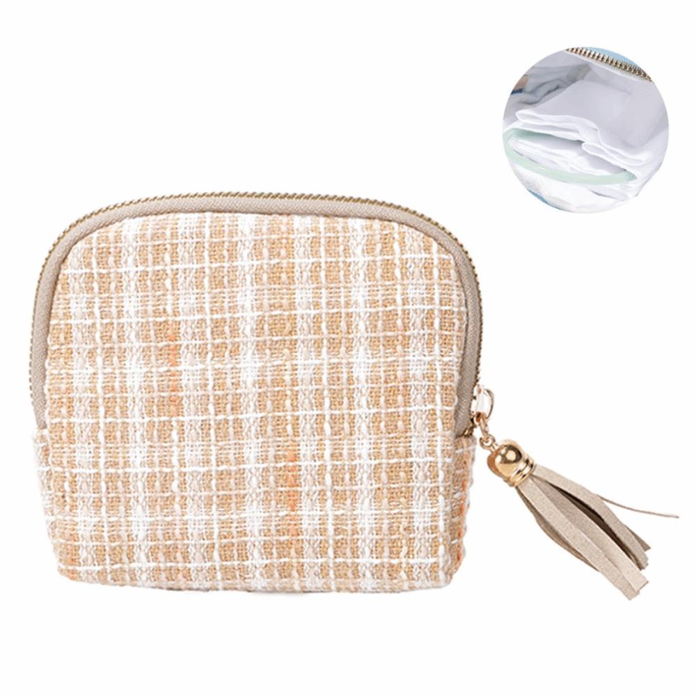 INS Jewelry Storage Bag Multi-Layered Bracelet Display Pouch Zipper Jewelry Bag  Home Storage жёлтый