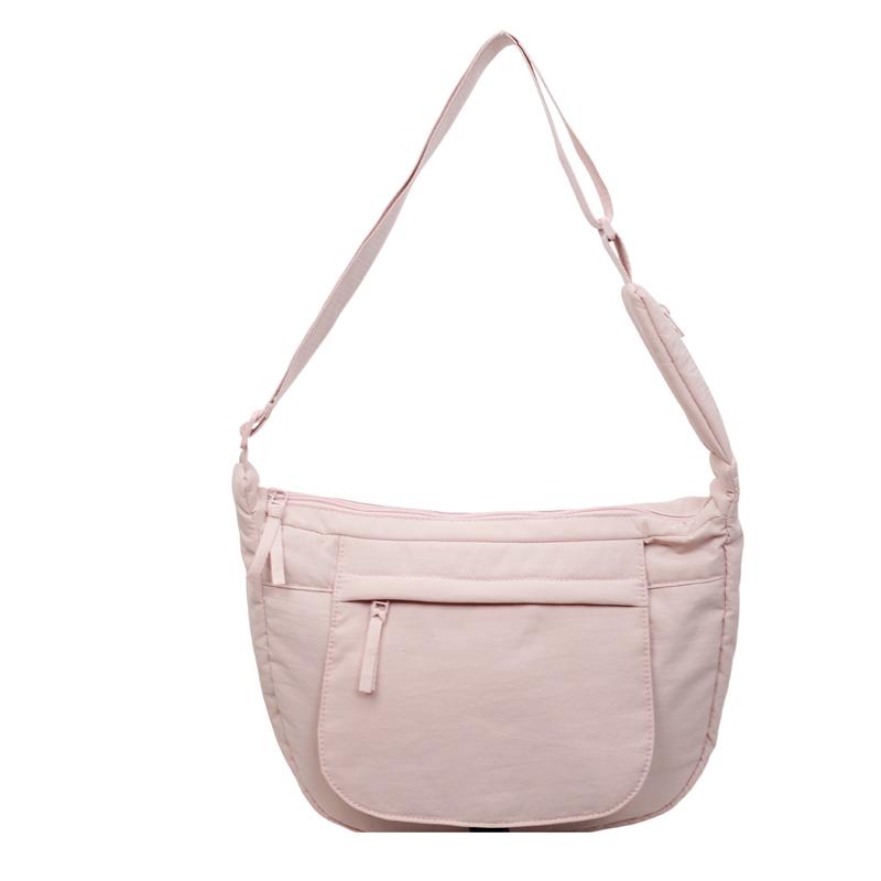 Large Capacity Solid Color Commuter Shoulder Bag Women's Crossbody Bag
