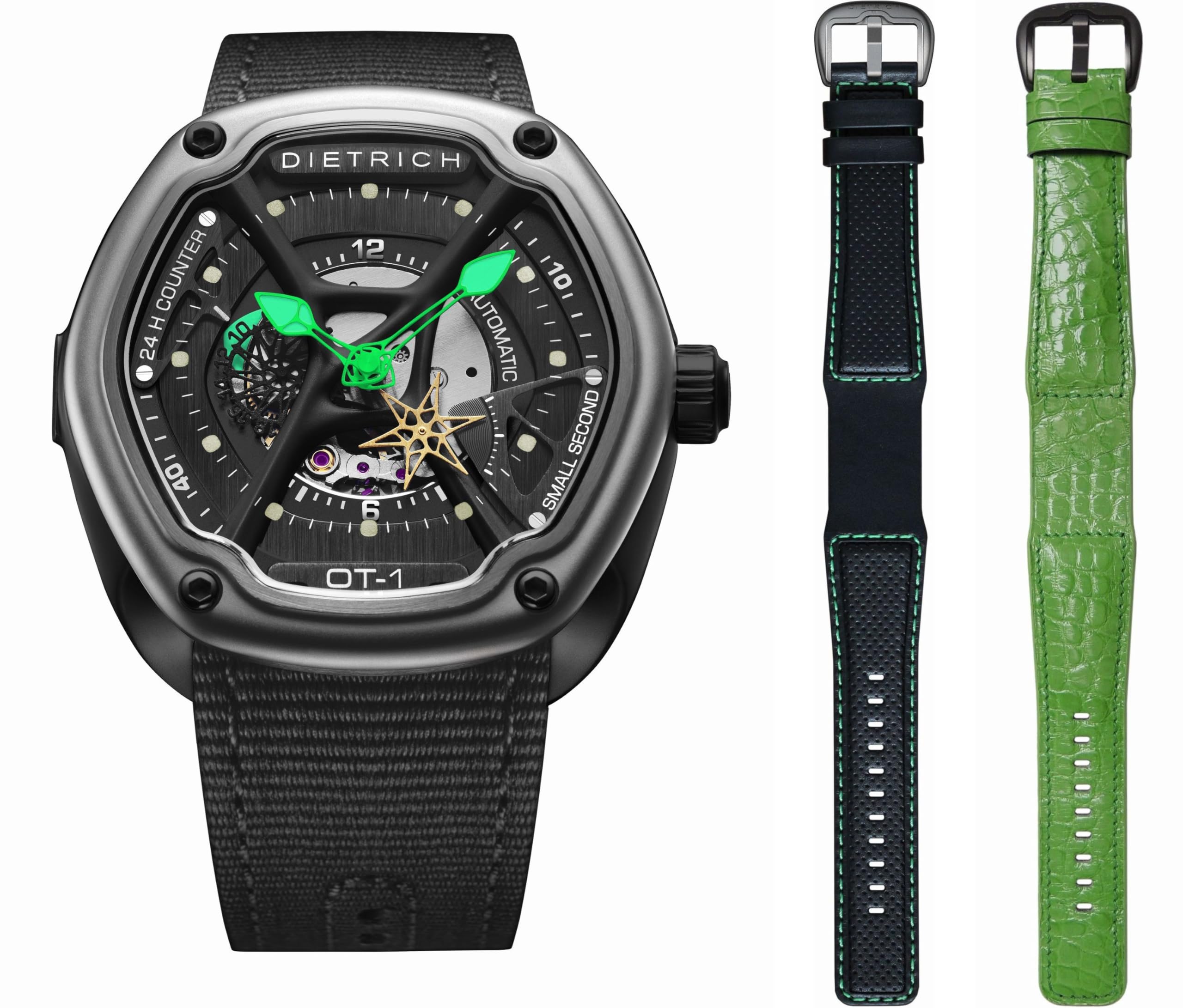 

Mechanical Automatic Watch DROT001S Black [Dietrich] ORGANIC-TIME-1 Men s