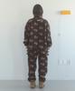 FUNFROMFUN Fleece Banding Jogger Pants, Brown