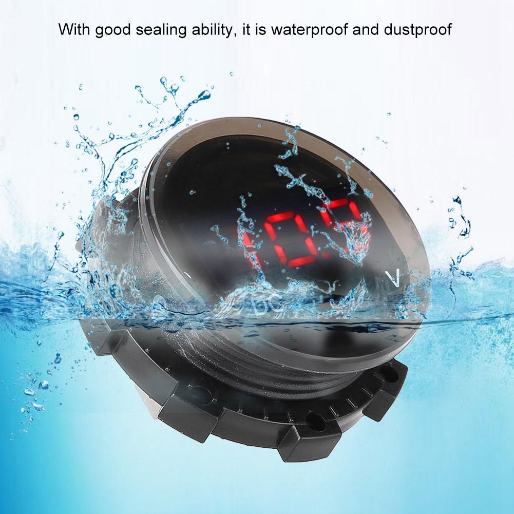 Modified Motorcycle Voltmeter LED Digital Display Voltage Volt Gauge Panel Meter