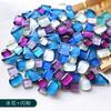 100g Diy Mix Color Glitter Glass Mosaic Stones Mosaic Tiles Glass Pebbles Crafts Material Puzzle For Diy Mosaic Making  Arte