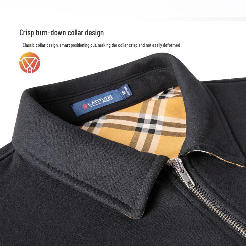 MONTAGUT Men's Warm Fleece Zip-Up Sweatshirt