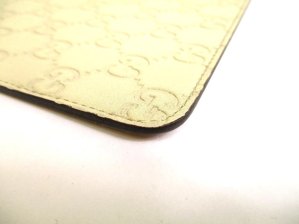 Authentisches GUCCI Guccissima Beige Leder Mauspad #a844 Aufgearbeitet