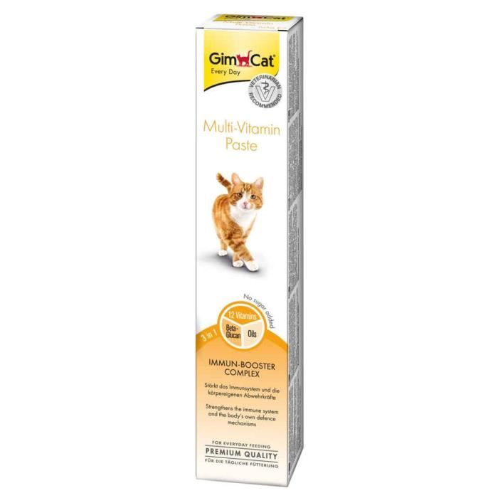 GimCat - Pâte Immun-Booster Multivitaminée Pour Chat - 50g