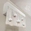 Anti-Direct Blowing Air Conditioning Windshield Set Dust Cover Cute Wind Guide Curtain No Punching Retractable