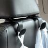 1pcs Storage Holder For Car Headrest Hooks Hanging Purses Auto Fastener Back Seat Organizer PU Leather Rear Rack