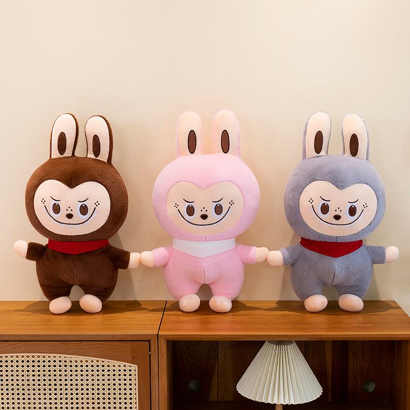 Cartoon Plush Toy & Air Conditioning Blanket - Cute Labbub 2-in-1 Pillow