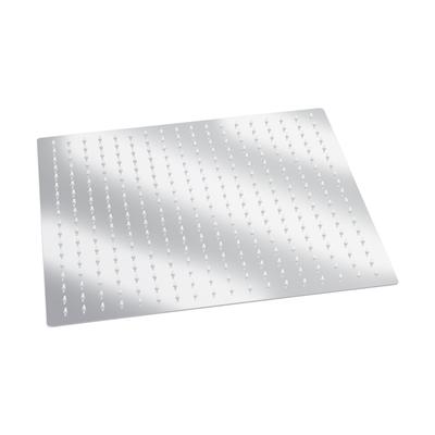 Square 16-inch Ultra Thin Stainless Steel Rainfall Bathroom Shower Head Chrome Modern Home