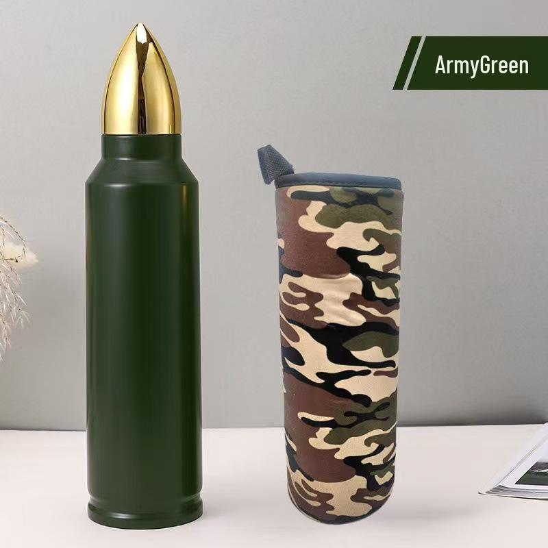 Creative Thermos 304 Stainless Steel Insulated Water Bottle for Outdoor Sports – Portable with Logo Printing Option