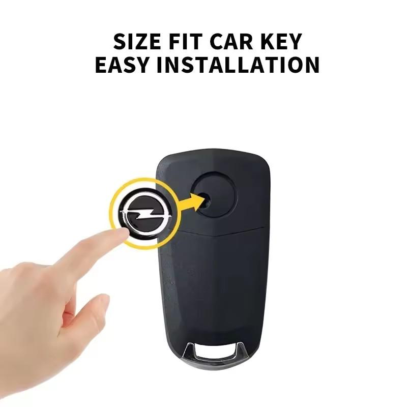 Ntcye8 14mm Aluminum Car Key Badge Emblem Replacement Car Key Stickers For Opel Astra Insignia Mokka Zafira Corsa Vectra Antara Meriva